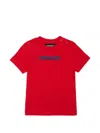 Dsquared2 Buttoned Short-sleeve T-shirt In Red