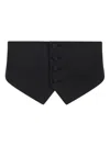 Dsquared2 Buttoned Tux Vest In Black