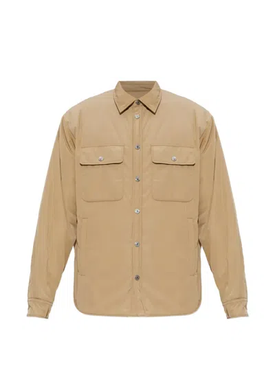 Dsquared2 Buttoned-up Insulated Jacket In Nude
