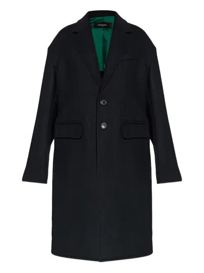 DSQUARED2 BUTTONED WOOL-BLEND COAT
