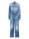 Dsquared2 버튼 잠금 점프수트 In Blue