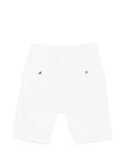 Dsquared2 Button-fastening Shorts In White