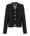 Dsquared2 Flap-pocket Single-breasted Blazer In Black