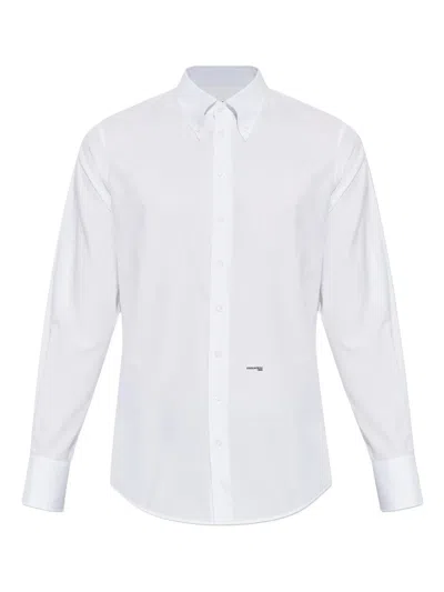 Dsquared2 Button-up White Cotton Shirt