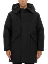 Dsquared2 Dsquared Caban Puffer Coat In Black
