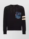 Dsquared2 Cable Knit Crewneck Sweater