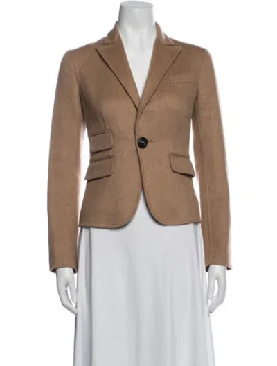 Pre-owned Dsquared2 Camel Hair Blazer In Brown