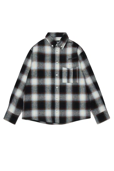 DSQUARED2 PLAID FLANNEL SHIRT