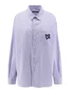 Dsquared2 Summer Lovers Oversized Striped Cotton Shirt
