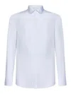 Dsquared2 Poplin Cotton Shirt With Spread Collar In White