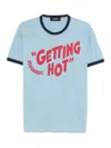 Dsquared2 T-shirt In Cotone Azzurro Pastello Uomo In Blue