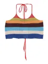 Dsquared2 Summer Lovers Halterneck Cropped Knit Top