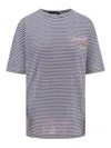 Dsquared2 T-shirt And White Pole In Blue