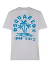 Dsquared2 Graphic Print Relaxed Fit Crew Neck T-shirt In White