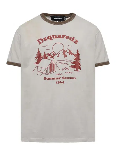 DSQUARED2 CAMISETA - GRIS CLARO