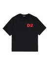 Dsquared2 D2 Logo-patch T-shirt In Black
