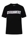 Dsquared2 Woman T-shirt Black Size L Cotton In Black