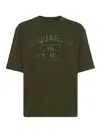 Dsquared2 Phys Ed T-shirt In Dark Green Cotton In Green
