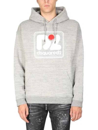 DSQUARED2 DSQUARED2 CAMO PATCH HERCA ANORAK SWEATSHIRT