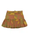 Dsquared2 Camouflage-pattern Mini Skirt In Brown