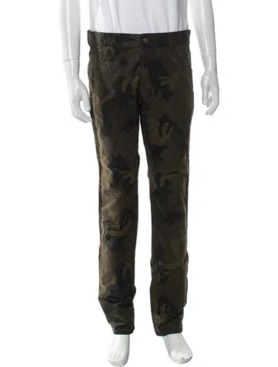 Pre-owned Dsquared2 Camouflage Print Pants In Green