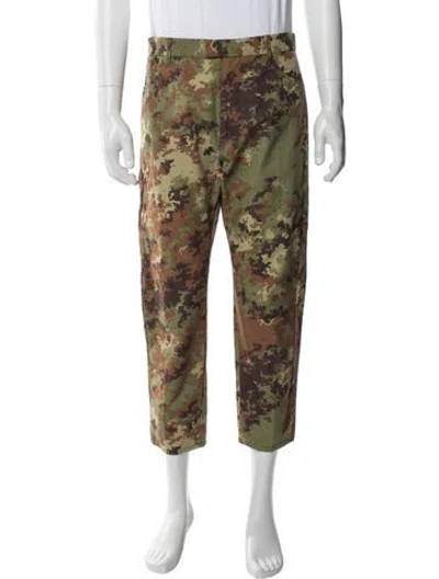 Pre-owned Dsquared2 Camouflage Print Pants In Green