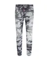 Dsquared2 Camouflage Skinny Jeans In Gray