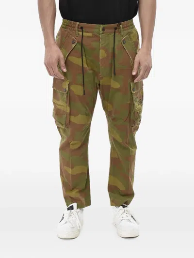Dsquared2 Camouflage-print Cargo Pants In Brown