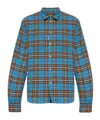 Dsquared2 Canadian Check Flannel Regular Shirt In Blue
