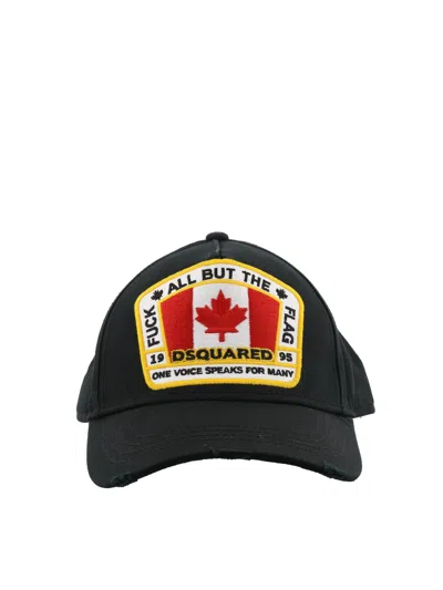 DSQUARED2 CANADIAN FLAG BASEBALL CAP