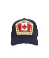 Dsquared2 Canadian Flag Baseball Cap In Black