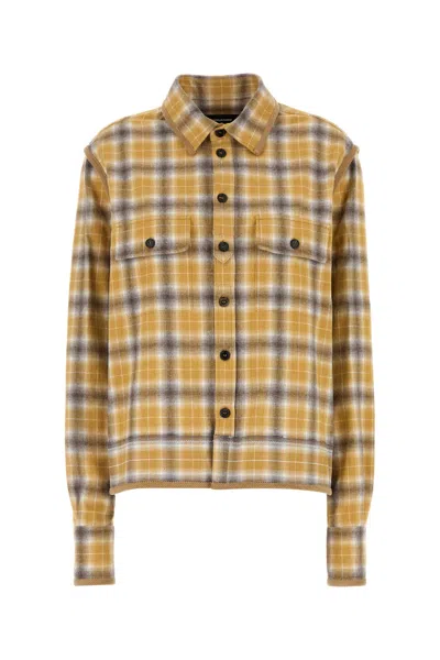 DSQUARED2 DSQUARED EMBROIDERED FLANNEL SHIRT