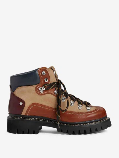 Dsquared2 Canadian Hiking Boots In Brown