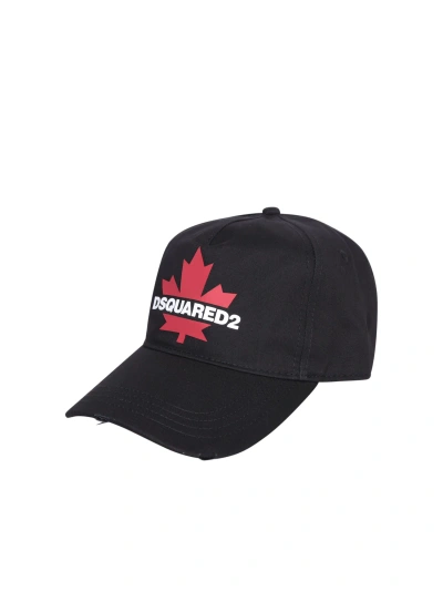 Dsquared2 Canadian Leaf Black Baseball Cap