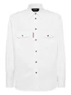 Dsquared2 Hemd Mit Kanadischem Print In White