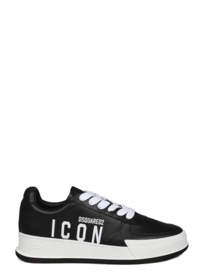 Dsquared2 Canadian Lace-up Low Top Sneakers In Black