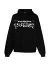 Dsquared2 Canadian Village Logo Loose Fit Hoodie In Black