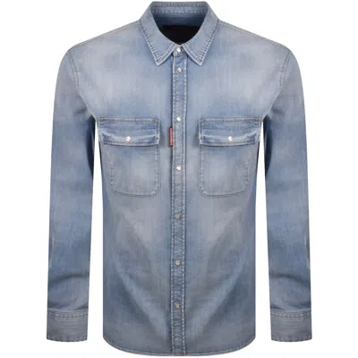 Dsquared2 Canadian Vintage Shirt Blue