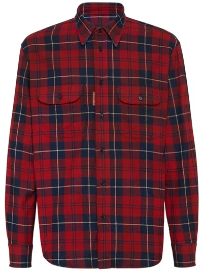 Dsquared2 Canadian Vintage Shirt Clothing In Red