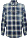 Dsquared2 Checked Pattern Shirt With Pockets And Collar In Multi