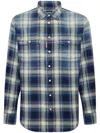 Dsquared2 Checked Pattern Shirt With Pockets And Collar In Multi