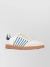 Dsquared2 Canvas Boxer Sneakers Suede Accents In White