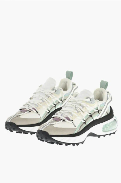 Dsquared2 Canvas Bubble Low-top Sneakers With Leather Details