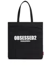 Dsquared2 Canvas Tote Bag In Black