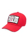 Dsquared2 Logo-patch Baseball Cap In Red