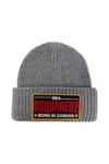 Dsquared2 "beanie Hat With Patch Logo In Non Definito