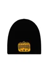 Dsquared2 Black Logo-applique Wool Beanie Hat In Nero