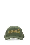 Dsquared2 Woman Hat Military Green Size Onesize Cotton In 8108