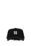 Dsquared2 Structured Black Baseball Cap Embroidered Logo In Black