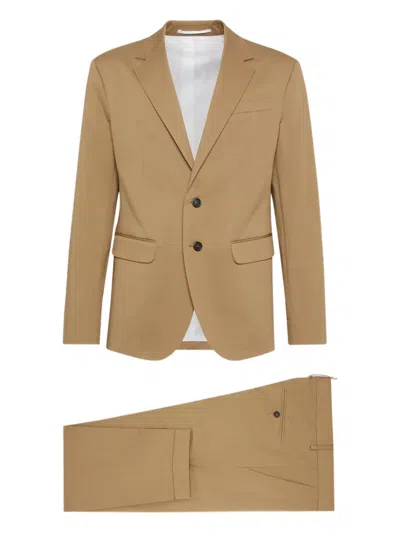 Dsquared2 Capri Two-button Suit In Neutral